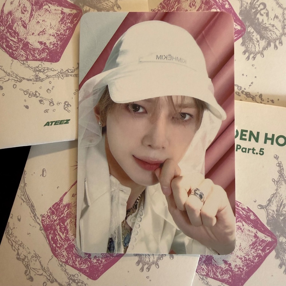 ATEEZ YEOSANG Golden Hour Part 5 Pop Up Random Trading Card Photocard